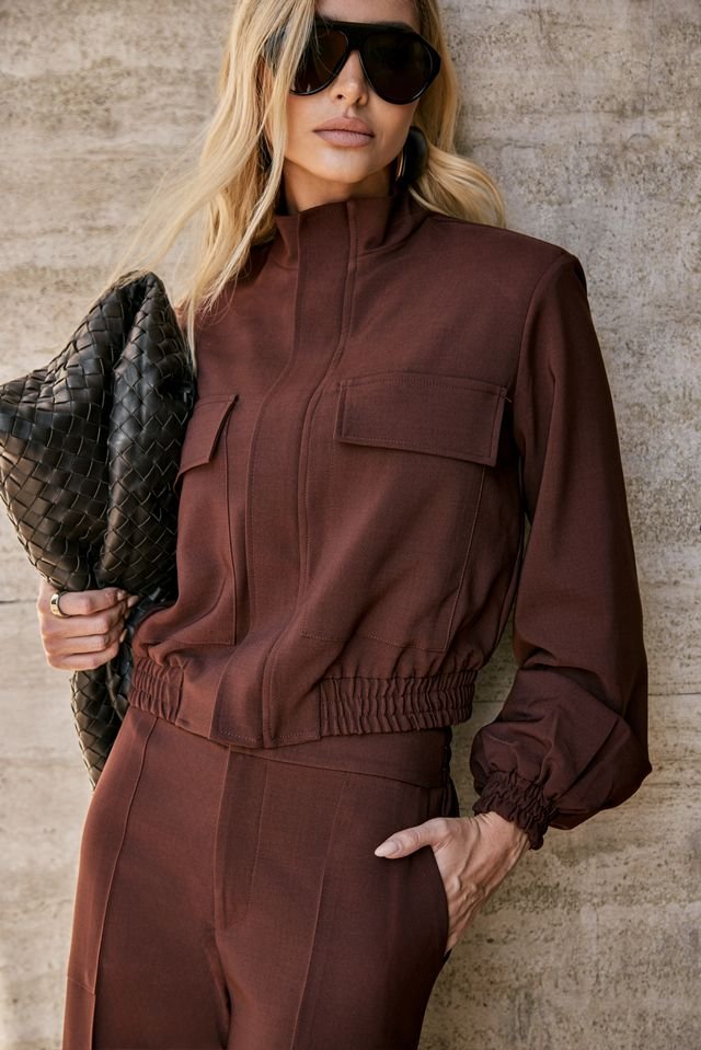 Conjunto Bomber Café
