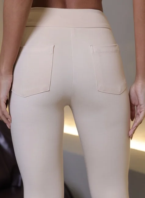 Calça Montaria Zíper Frontal Areia 2