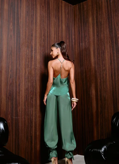 Conjunto Blusa Aviamento Verde 2