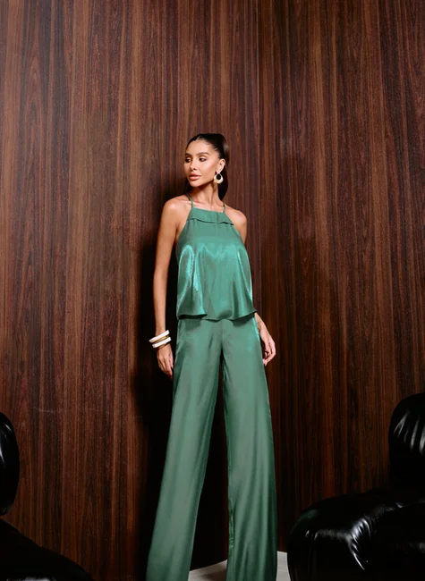 Conjunto Blusa Aviamento Verde 3