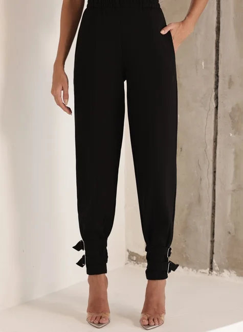 Conjunto Blusa Peplum Preto 4