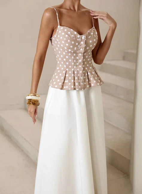 Saia Longuete Evasê Off Whitte 2